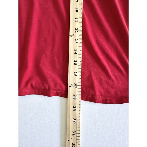 Pure Jill Red Stretch Cotton Crew Neck Long Sleeve Tee 3X Plus Size Casual Core - Picture 5 of 6